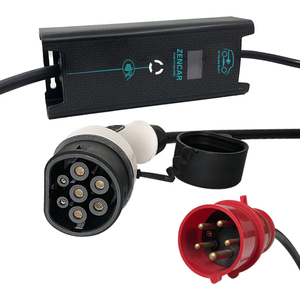 Zencar portable 16A 11KW type 2 ev charger evse controller wallbox evse level 2 charging station