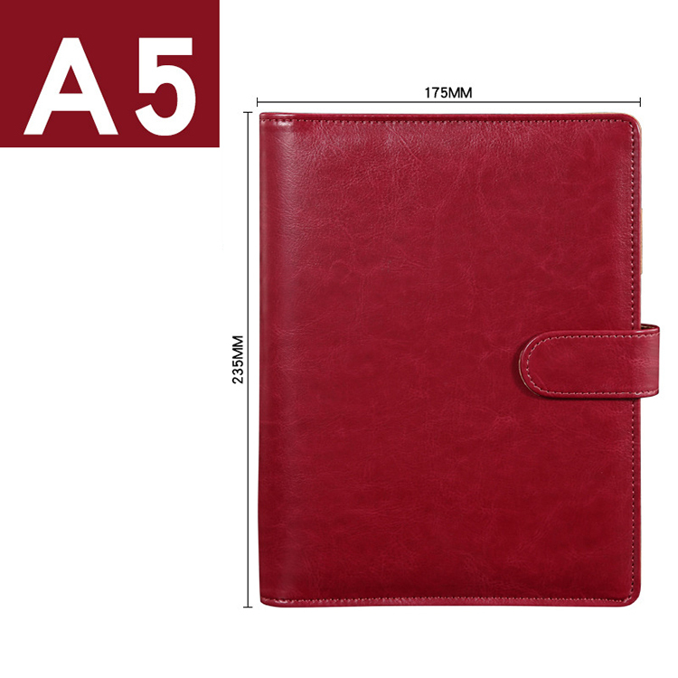Customized Luxury Premium Leather Cover With Magnetic And Fountain Pen Business Notepad Notebook Set