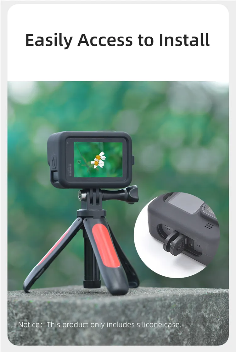 Vỏ silicone cho máy ảnh KingMa cho máy ảnh Gopro Hero 9 Black