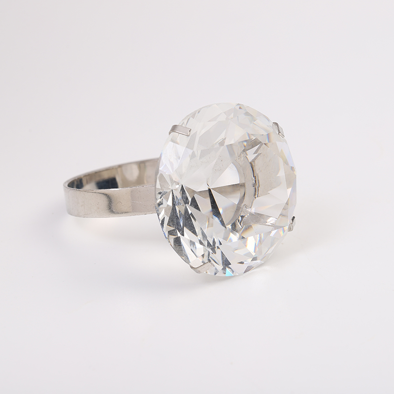 Высококачественные кольца для салфеток в форме бриллианта, свадебное кольцо для салфеток для ресторана, домашний декор