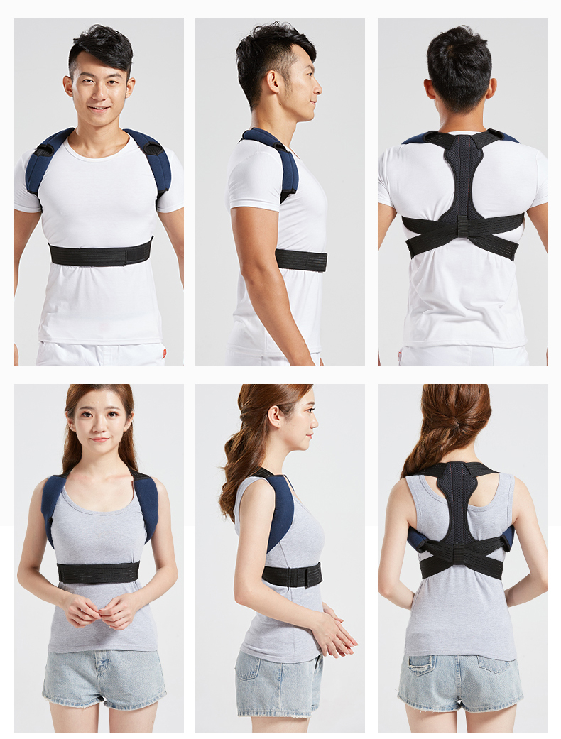 Correttore Posturale Regolabile Uomo/Donna | Supporto Per Schiena, Spalle E Collo | Taglia Unica (76-110 Cm) | Traspirante
