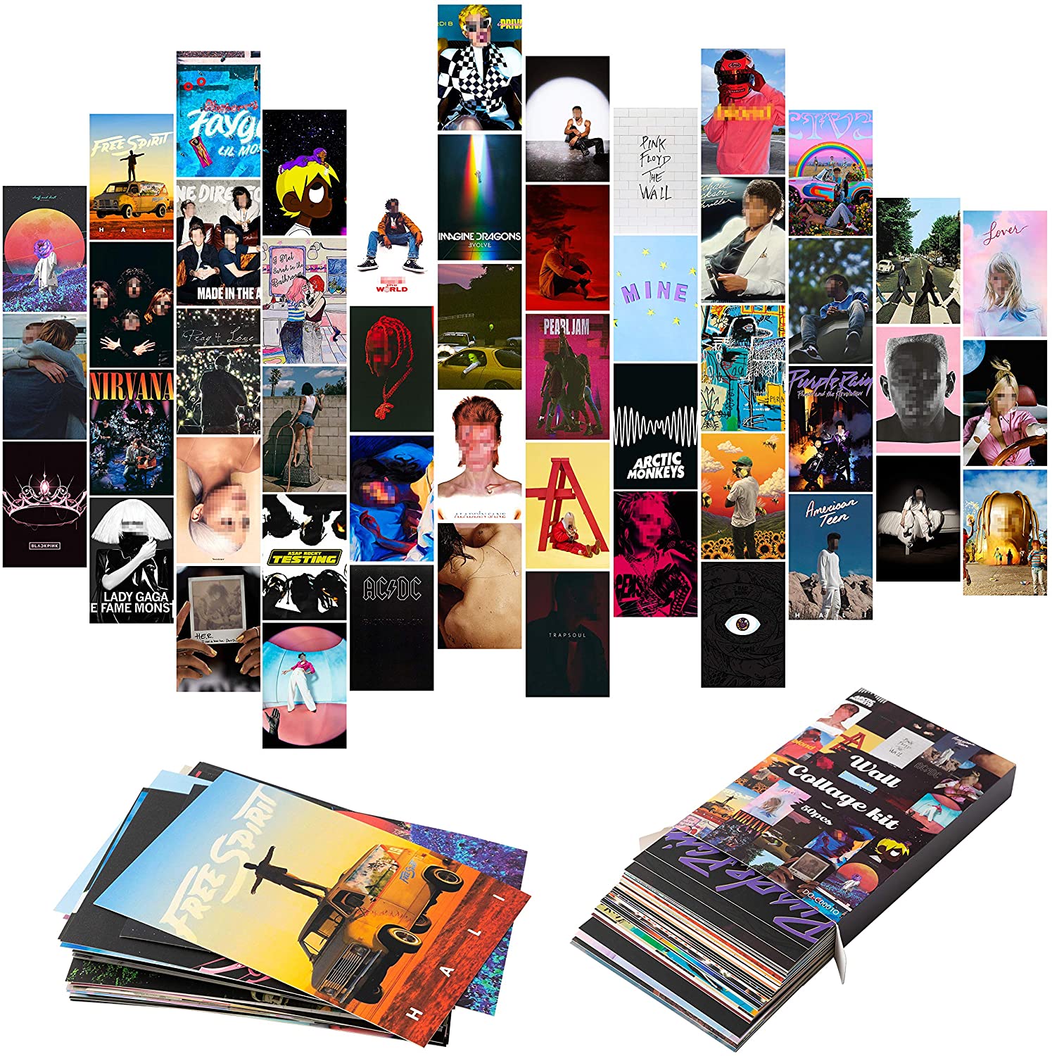 Обложка альбома эстетические фотографии стены коллаж комплект, стиль альбома Фото коллекции коллаж в общежитии Декор для девочек и мальчиков-подростков