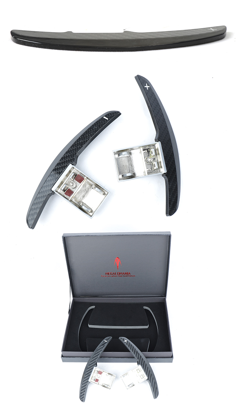 Carbon Fiber Steering Wheel Gear Shifter Paddle For BMW F80 F82 F83 M3 M4 M5 M6 Extension Kit Accessories Olotdi