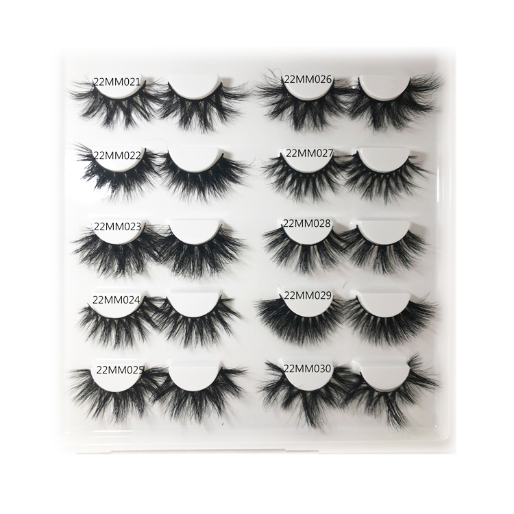 22 мм 021-030 высококачественные ресницы из меха норки 3d поставщик норковых ресниц