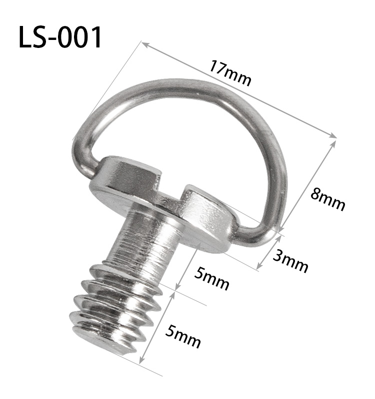 Kit De 6 Vis 1/4 Pouce Pour Appareil Photo - Avec Anneau D Et Rondelle Antidérapante, Compatible Trépied, Stabilisateur