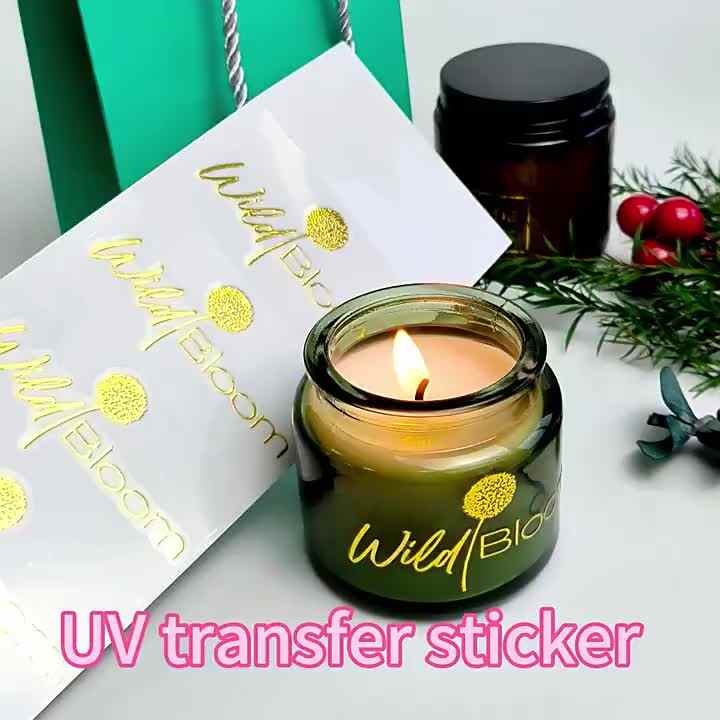 Custom Waterproof Packing 3d logo Sticker Vinyl Uv3d Transfer Sticker ...