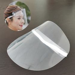 High Quality Beauty Salon Reusable Plastic Face Shield Mask Clear Plastic Mask For Daily Use