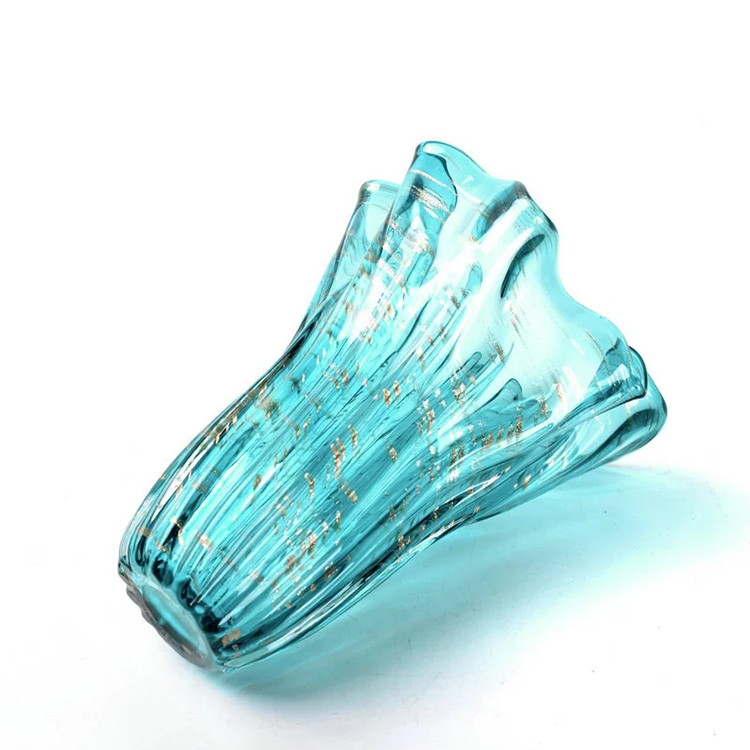 European style large transparent color hydroponic plant  living room decoration crafts modern glass vase