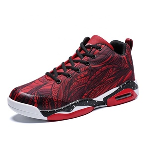 Hot Sale Unisex Air Cushion Plus Size Comfortable Athletic Basketball Shoes High Top Running Canvas Shoes Wholesale