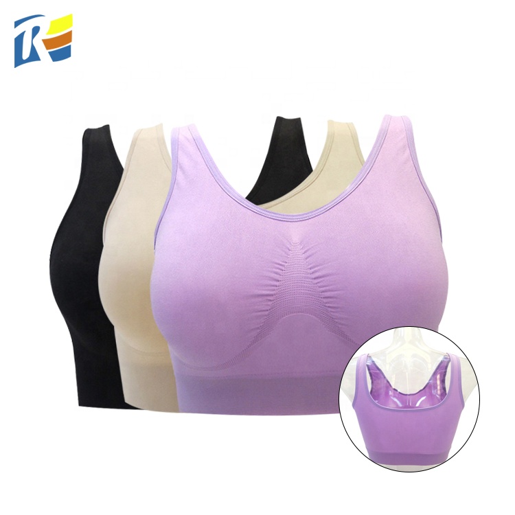 Новый Бесшовный Бюстгальтер gene с расширенной спиной, Удобный спортивный бюстгальтер для фитнеса размера xxxl большого размера