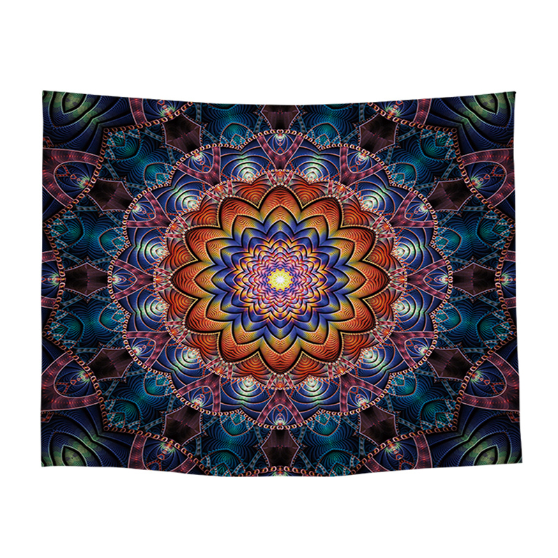 Хиппи психоделический Йога Медитация мир студия комната декорации чакра Радуга гобелен