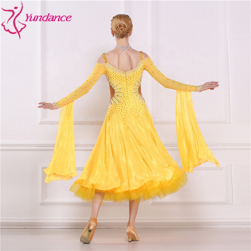 B-1695 Imported Fabrics Women Ballroom Dance Party Dress High-end Modern Smooth Dance Dress For Competition