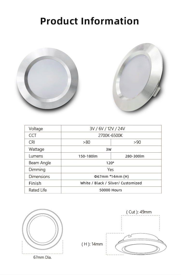 Led Glass Shelf Light Downlight Showcase Wardrobe Closet Kitchen Led Cabinet Light