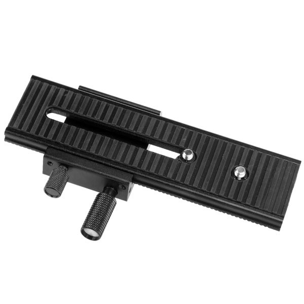 WEIHONG Black WEIHONG Tripod 2-Way Macro Focus Rail Slider Long-Type Tripod Head Plate