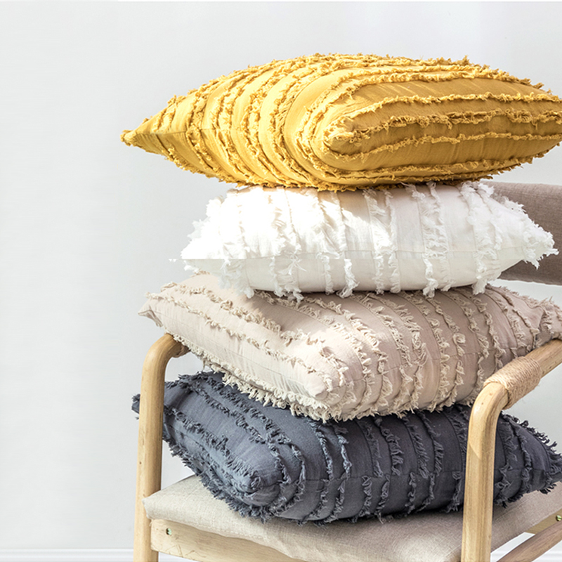 民族针织流苏纯棉软垫沙发 - buy cotton cushion cover,solid cotton