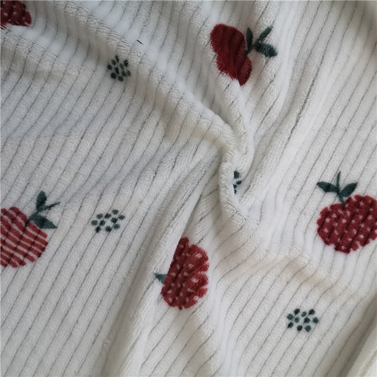 Заводская цена, жаккардовая печатная фланелевая полиэфирная ткань для одежды