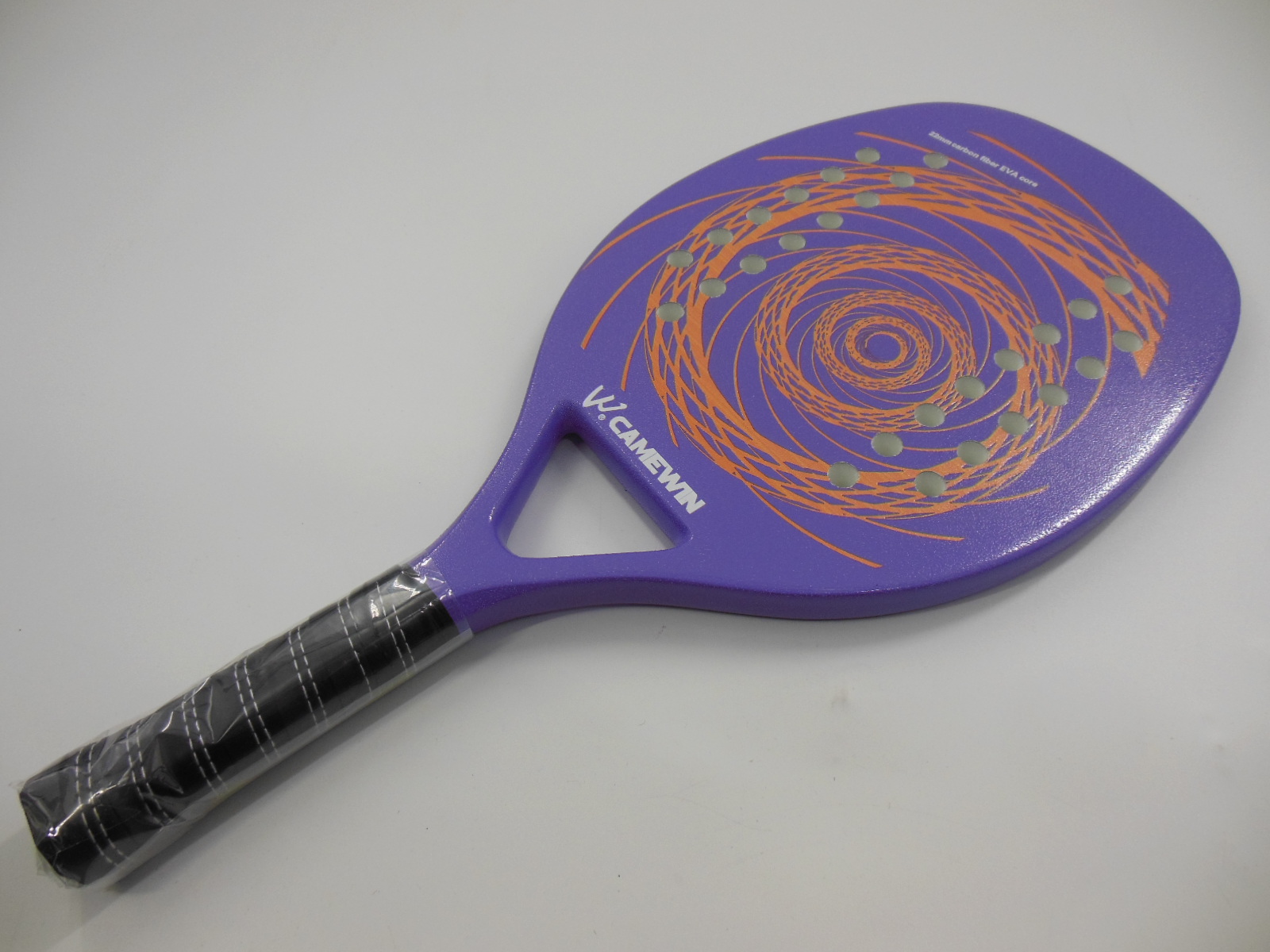 沙滩网球拍专业碳纤维防滑纤维软面网球拍,带娱乐用保护袋盖bea - buy