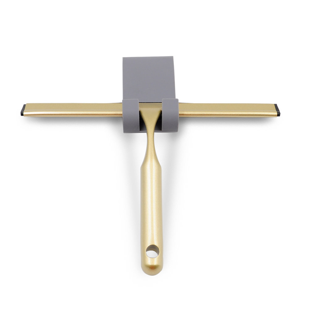 All-Purpose Shower Squeegee for Shower Doors Bathroom Window and Car Glass - Stainless Steel