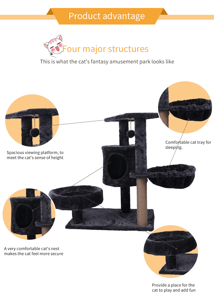 Hot selling high quality  cat scratcher tree  post wholesale for cat climbing tree