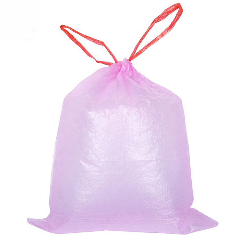 Custom wholesale printing 100% Biodegradable Drawstring Trash Garbage Bag