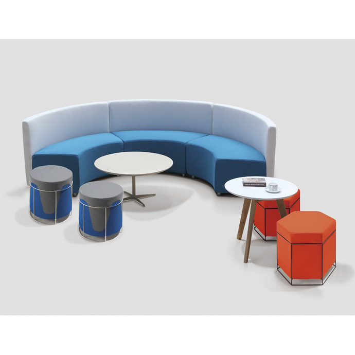 Современный дизайн публичного места диван мебель для приемной (гостинной) модульная гостиной диван полукруг ткань диван-кровать для гостиной