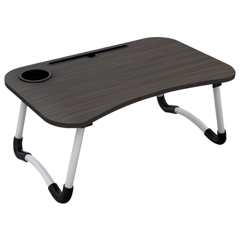 Foldable Wood Laptop Desk Adjustable Portable Breakfast Serving Bed
