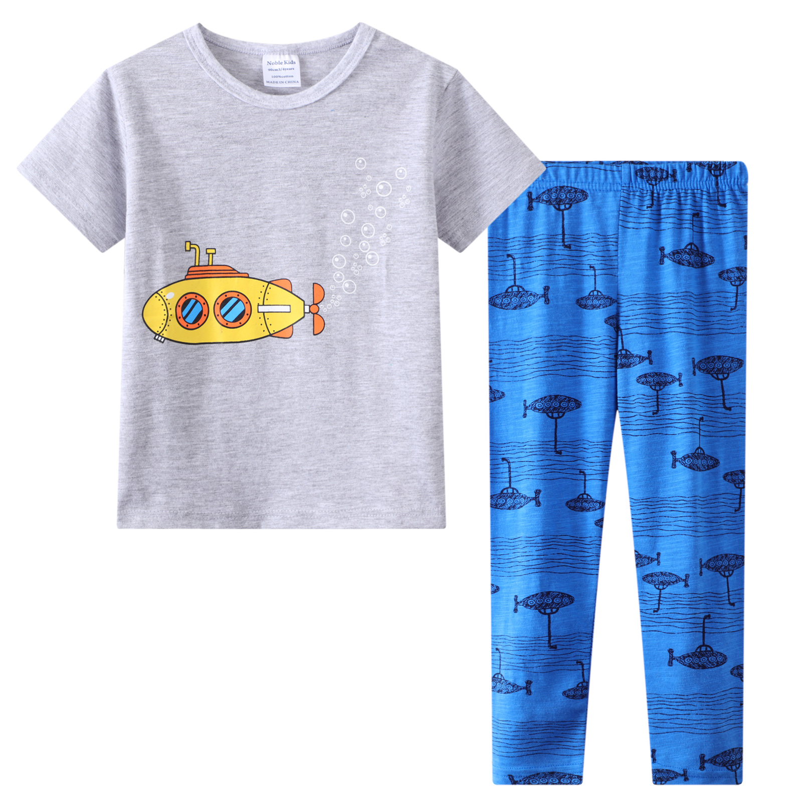 Оптовая продажа, новый дизайн, Детские пижамные комплекты из 2 предметов, недорогая готовая Пижама, Детская Хлопковая пижама