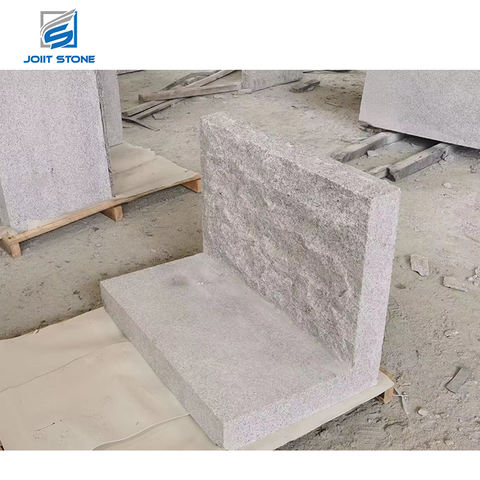 定制l形外部灰色彩色花岗岩挡土墙石材