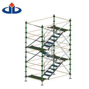 International Standards Layher Ringlock Scaffolding System Q235 Hot Dipped Galvanized Steel Ring Lock Scaffolding