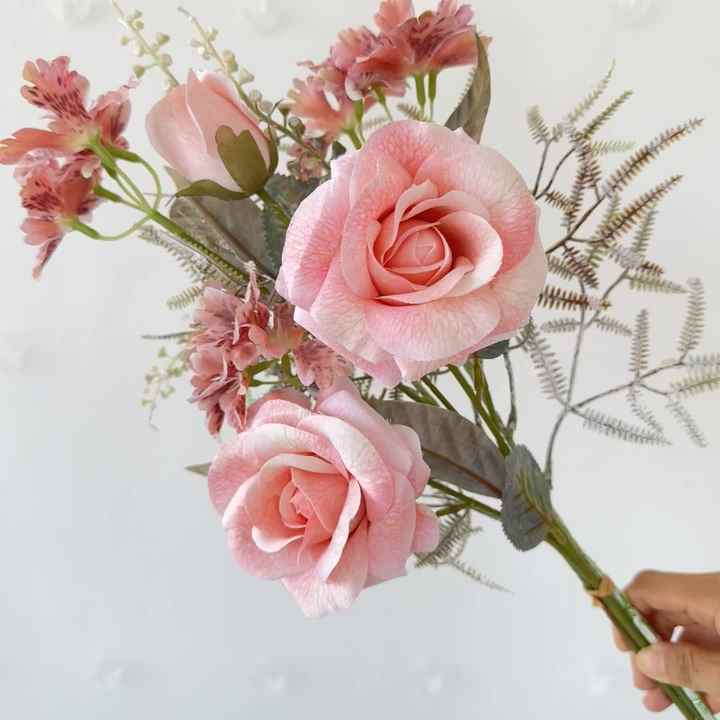 Grohandel Gnstige Knstliche Blumen Bulk Kunst blume Dekor Yuxin 3D  Handed Rose Fr Hochzeits feier Dekoration