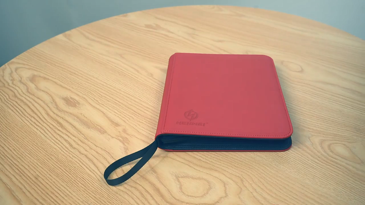 Leather Baseball Card Binder Album Cover Ring Binder Game Card Holder
