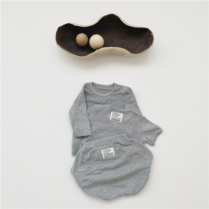 Новые детские мягкие эластичные французский пит-свитер в полоску с длинными рукавами, топ с короткими рукавами + сумочка, штаны для мальчиков Комплект из трех предметов