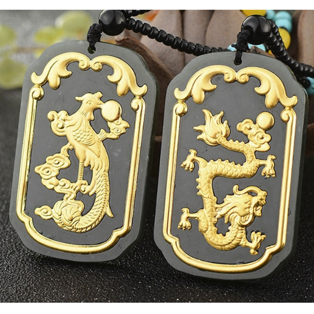 アクセサリー K18YG DRAGON PHOENIX PENDANT NECKLACEの通販