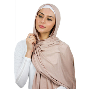 Wholesale high quality scarves Arab Dubai Muslim hijabs luxury soft premium stretch stoles cotton jersey scarf for women