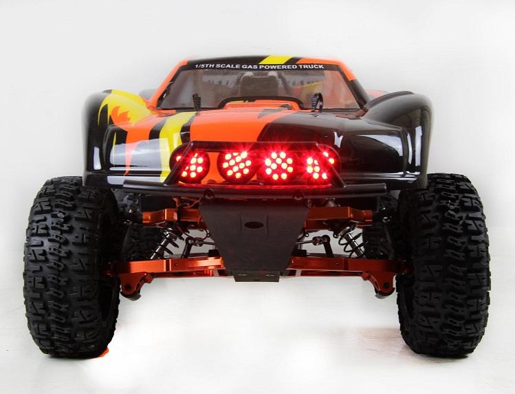 Piastra Tetto In Metallo Con Luce LED Argento Adatta 1/5 HPI Baja - Foto 8