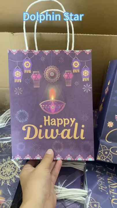 Ewlpi Lot De 6 Sacs Cadeaux Diwali, Sacs En Papier Avec
