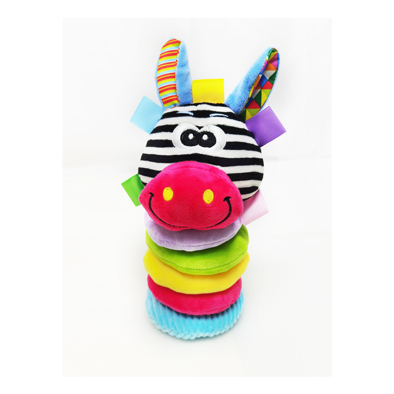 Голубая Зебра слон складной круг плюшевая ткань детская головоломка игрушка обруч красочная милая и милая змеиная игрушка-столб