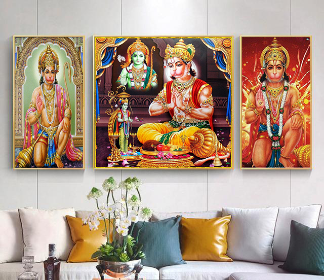 Indian God Religious Pictures Wall Art Canvas Print Painting Modern Decorative Painting For Living Room Home Decoration