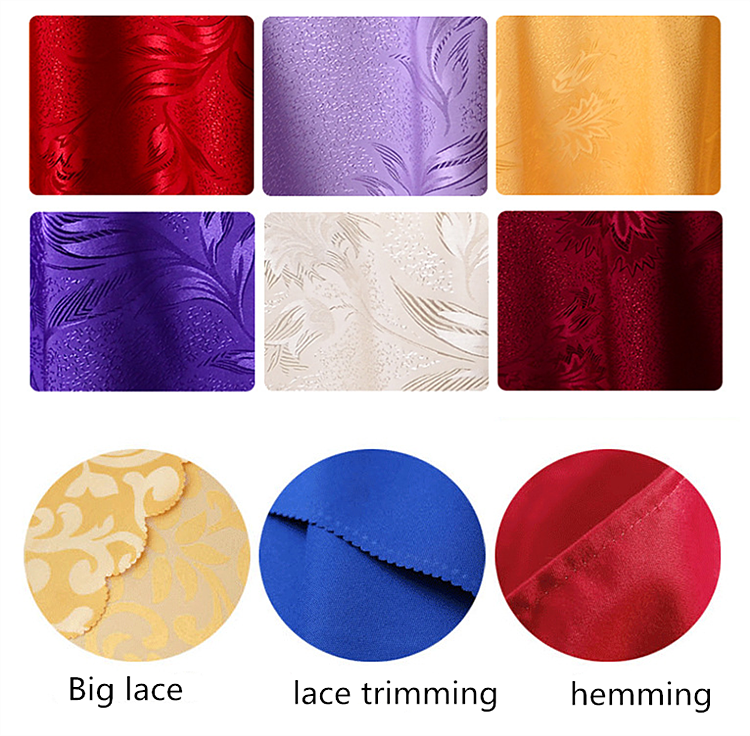 Wholesale Jacquard  Wedding  Cloth Custom Table Cloth