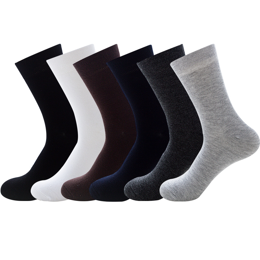 Оптовая продажа, индивидуальные носки Htop с логотипом, деловые бамбуковые хлопковые носки, мужские носки до щиколотки