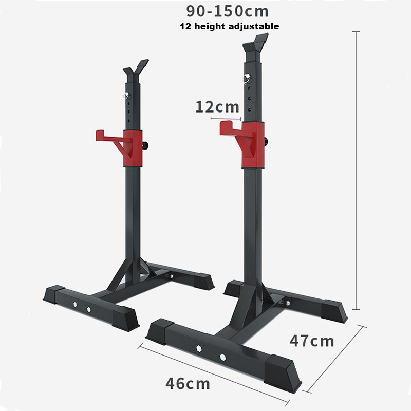 Fitness and shaping, strength training equipment, adjustable training weight Barbell Squat Rack for gym