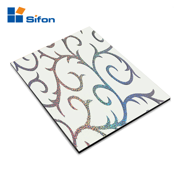 Nice design 4mm acm panel laser pattern aluminum composite plate