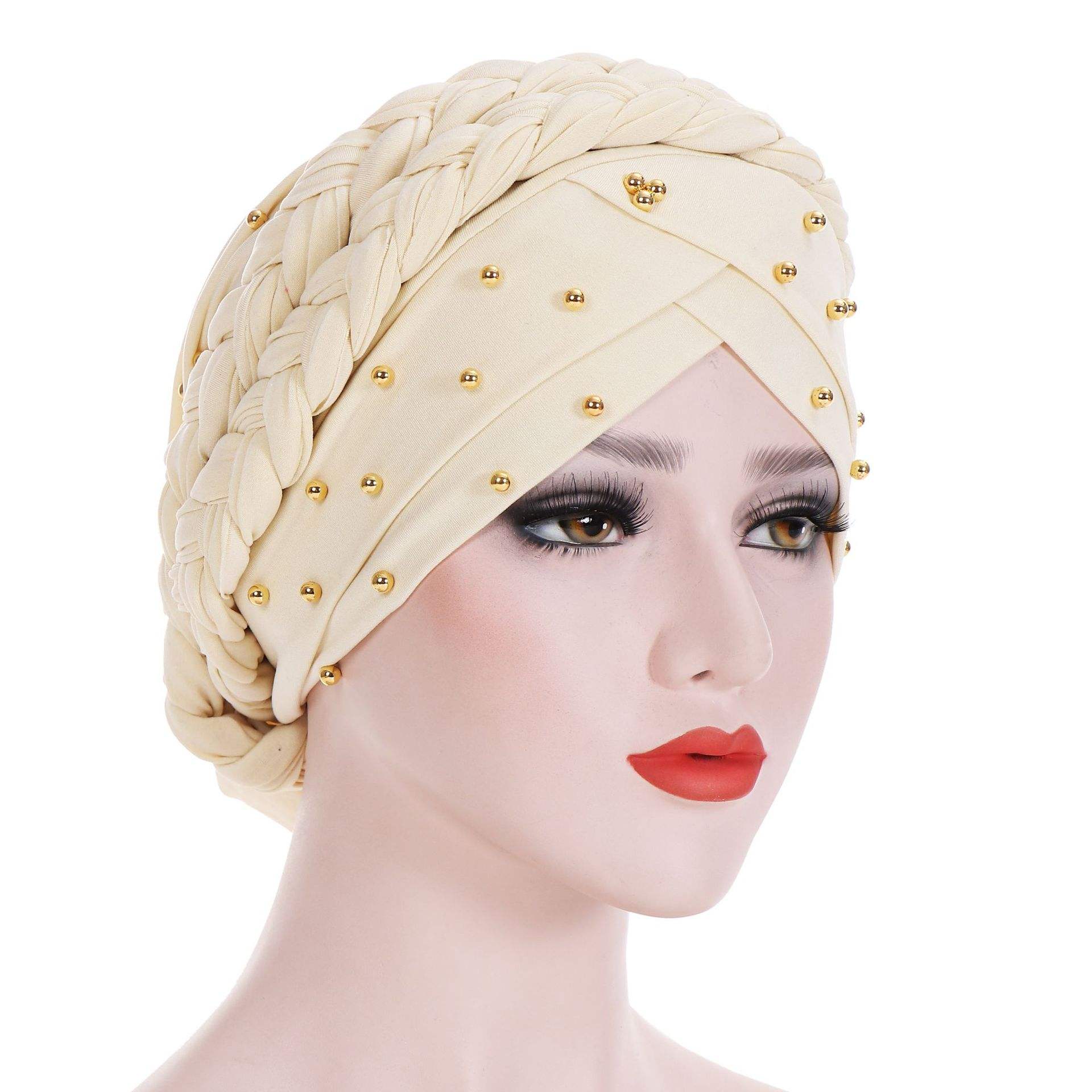 金球穆斯林围巾内头巾帽子伊斯兰头戴头巾 headwrap 女性穆斯林头巾