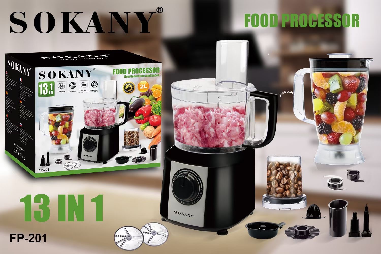 SOKANY Centrifugeuse Extracteur de Jus 800W Centrifugeuse Fruits