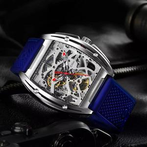 Double-sided hollow 3 color waterproof luxury watch automatic mechanical watch for man