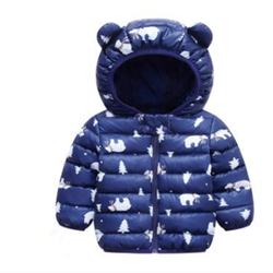 Pronto Para Navio Personalizado Do Bebê Casacos de Inverno Impresso Morno do Inverno do Bebê Para Baixo Casaco