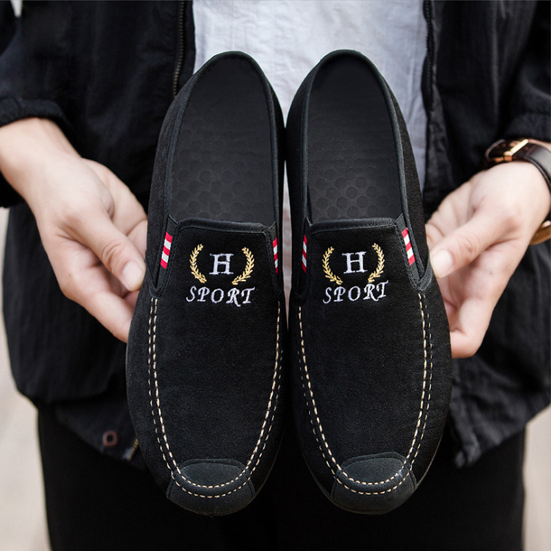 New Latest Elegant Walking Design Fashion Sneakers Men Casual Printed Canvas Shoes Wholesale