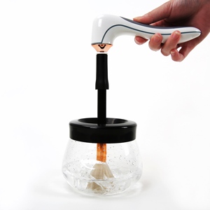 Electric Makeup Brush Cleaner and Dryer Kits 2 in 1 with Mini Electric Fan USB Rechargeable Automatic Brushes Cleaner