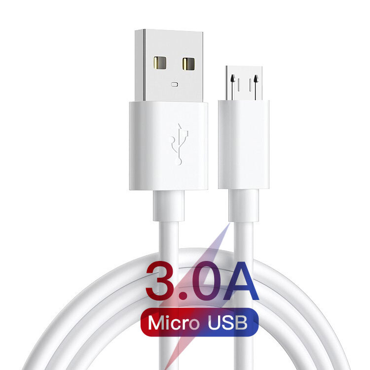 Wholesale 1M 2M 3M 5A High Quality Pvc Micro USB Cable For Android Phone Micro To USB 2.0 Data Cable Micro USB Charging Cable
