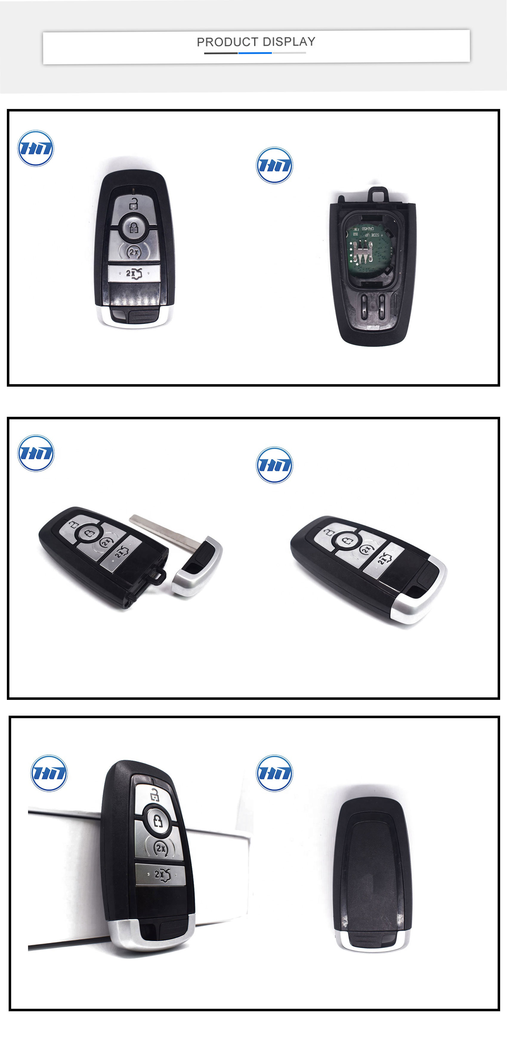 Genuine  868MHz 4buttons Keyless Smart Remote Car Key with  ID49 Transponder Key Fob for Taurus